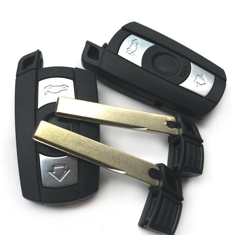 Корпус для автомобильного ключа для BMW E90 E82 E60 E91 E61 E70 X1 X5 X6, подходит для детей в возрасте 1 3 5 6 серии замена 3 кнопки смарт-ключ чехол пустой корпус