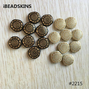 

(choose color) 18mm 400pcs/lot Acrylic antique style wafer Beads for Jewelry DIY #2215 (Design as shown)