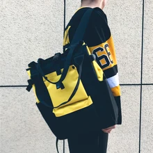 Двойной студенческий унисекс школьный рюкзак уличная мода вместительный рюкзак Мы мужские Оксфорд популярные мужские панельные хип-хоп рюкзак для мальчиков