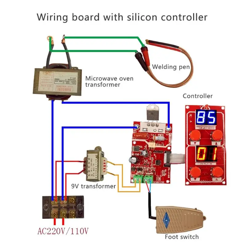 NY-D07 трансформаторный контроллер модуль управления для пневматической точечной сварки