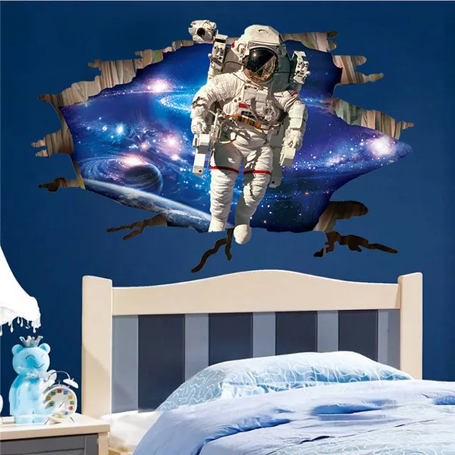 3 Types Outer E Planet Wall Sticker Room Decor Galaxy 3 Types Outer E Planet Wall Sticker Room Decor Galaxy Astronaut Mural Removable Decals Home