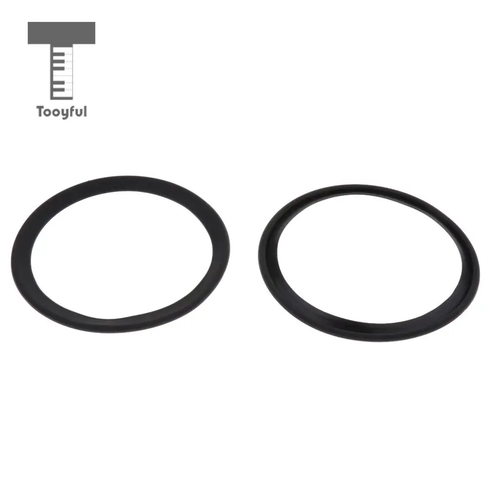 2pcs Saxophone Mute Ring Bell Protector Sax Silencer for Sax Parts Black