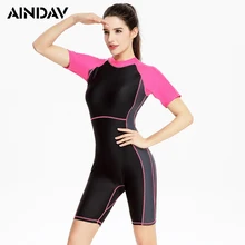 Спортсмен с коротким рукавом Купальники пятые трусики цельный купальник Спортивный костюм гоночный купальный костюм для женщин серфинг купальный костюм XXXL