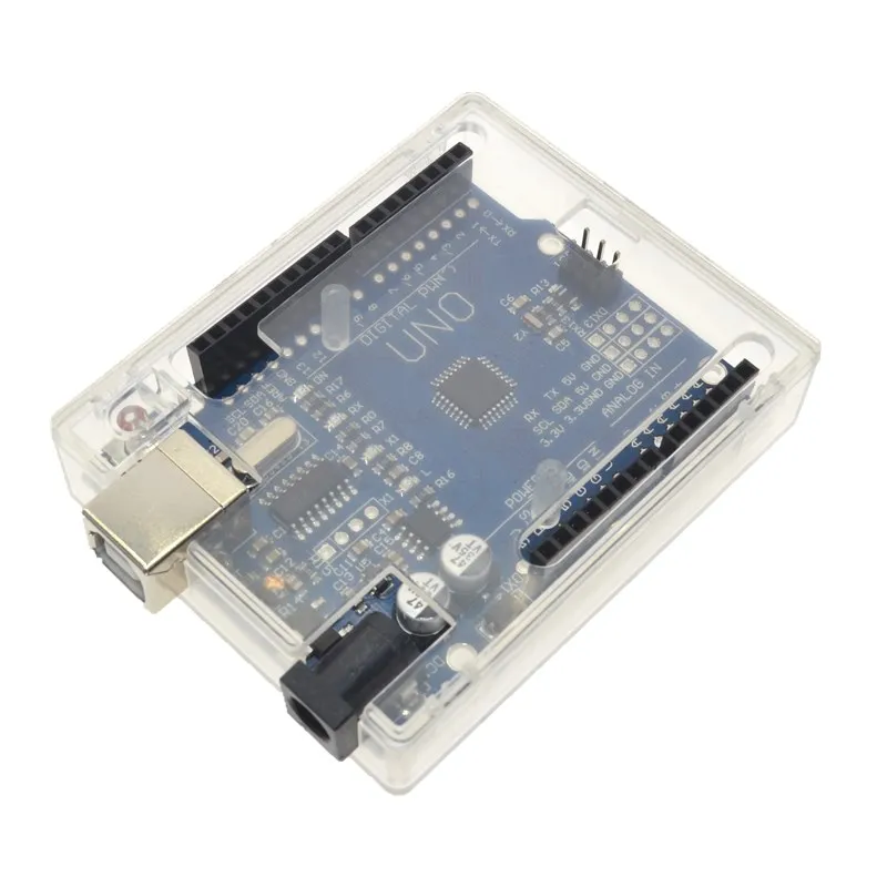 Прозрачный чехол для Arduino UNO R3 MEGA328P(не включает UNO R3