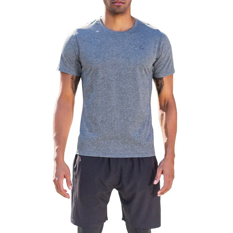 

New Fitness Suit Short Sleeve Suit for Men's Breathable Quick Drying Sports Set Sport Running Basketball Training Workout Suit