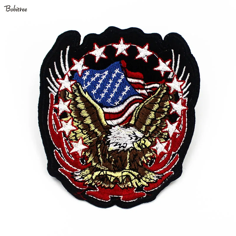 1Pc Eagle Embroidered Patches Badge Craft DIY for Coat Jacket Pants
