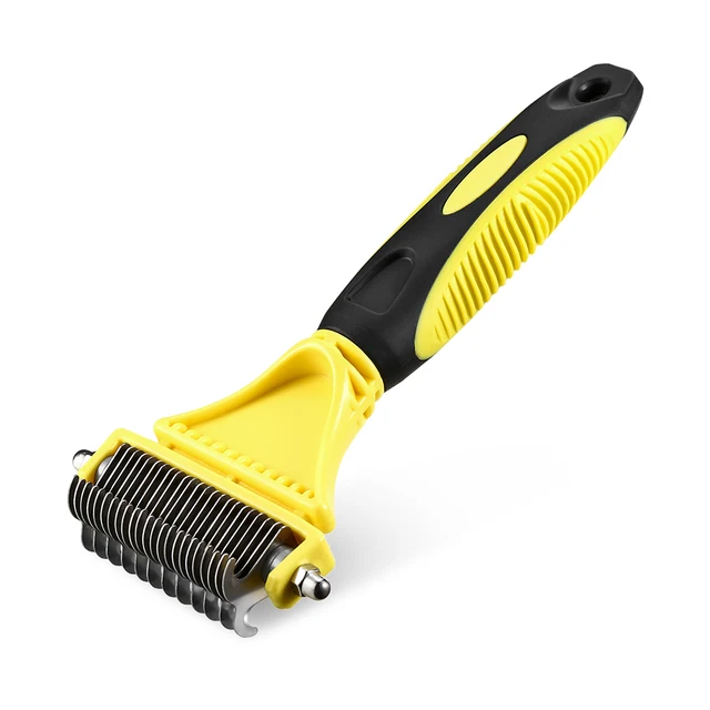 Multi-Functional Useful Pet Dematting Comb Pets Dog Grooming Brush Tool Practical Pet Grooming Tool With 2 Sided Undercoat Rake