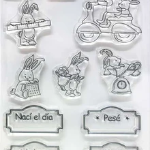 Испанский чистый штамп для скрапбукинга прозрачный силиконовый резиновый DIY Фотоальбом Декор 112