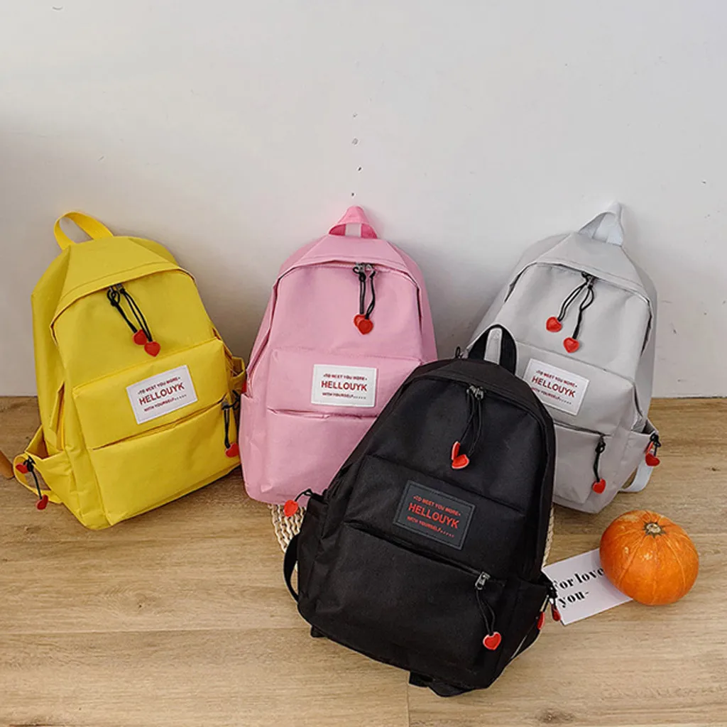 

2019 Women Fashion Casual Stident New Wild Campus Student Backpack Large Capacity Backpack Travel Backpack sac a dos femme 50