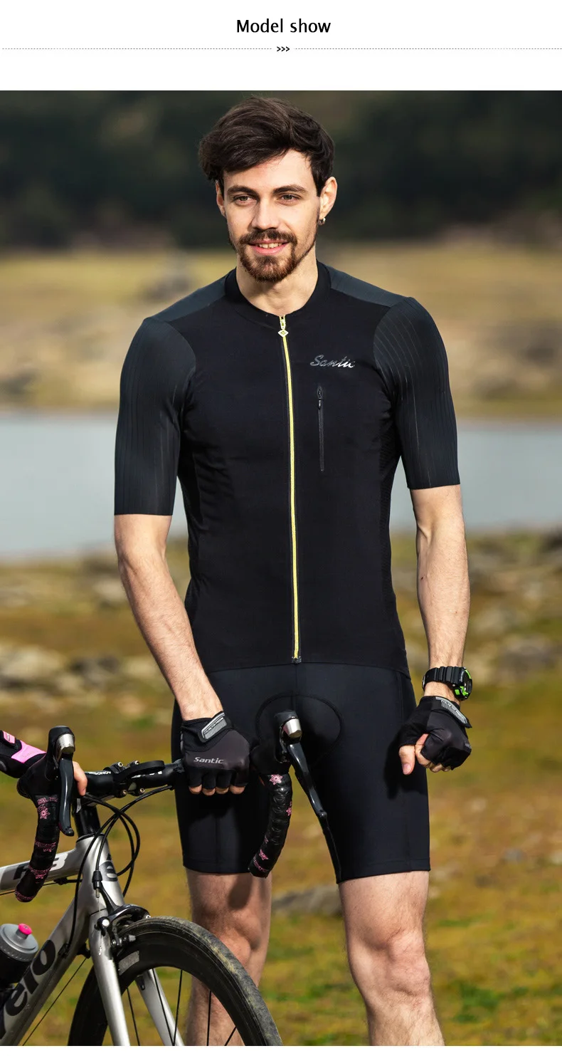 2018 SANTIC Cycling Jersey Men Bike Short Sleeve Maillot Ciclismo MTB Bycicle Clothing Men's Downhill Cycling Top Tops Jersey (5)