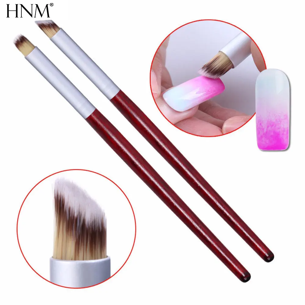 

HNM 2PCS Nail Art Brush Pen Dotting Painting Drawing Fan Line Builder Design Polish Gel UV Tips Decoration Manicure Tools Beauty