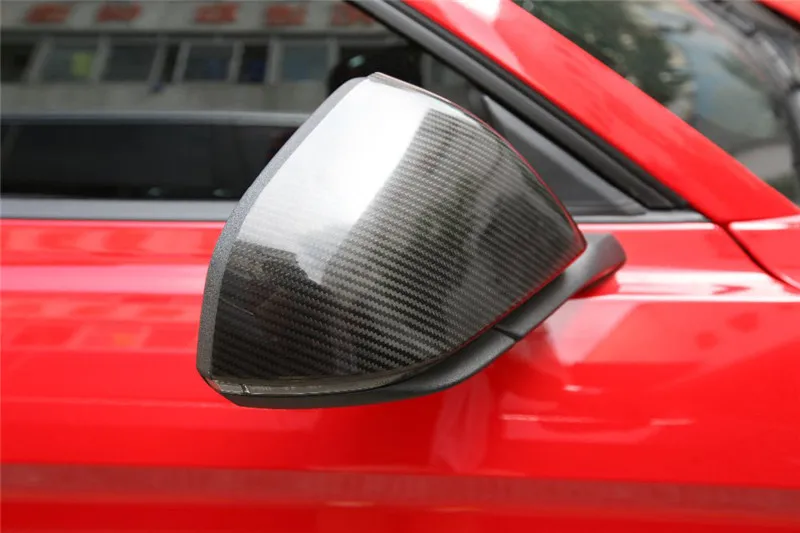 Car-Styling-For-Ford-2015-Mustang-Carbon-Fiber-Mirror-Cover-Stick-On-Type-