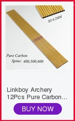 Tiro com Arco Eixos de Alumínio Arco de Caça Linkboy Inster Carbono Puro Arrow Composto Tradicional Acessórios 12pcs id 6.2mm 5 Linkboy Tiro Com Arco 12pcs Inster ID