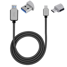 1 м сетчатый кабель для передачи данных с разъемом типа C и USB 3,0 для нового MacBook Pro