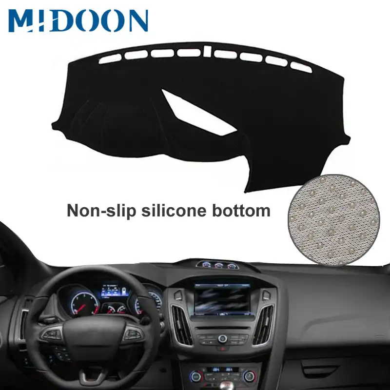 Car Styling Accessories BTSDLXX 1Pcs Auto Dashboard Cover Mat for Ford Focus ST RS 2012-2018 Instrument Panel Shade Pad Non Slip Sun Protection Carpets