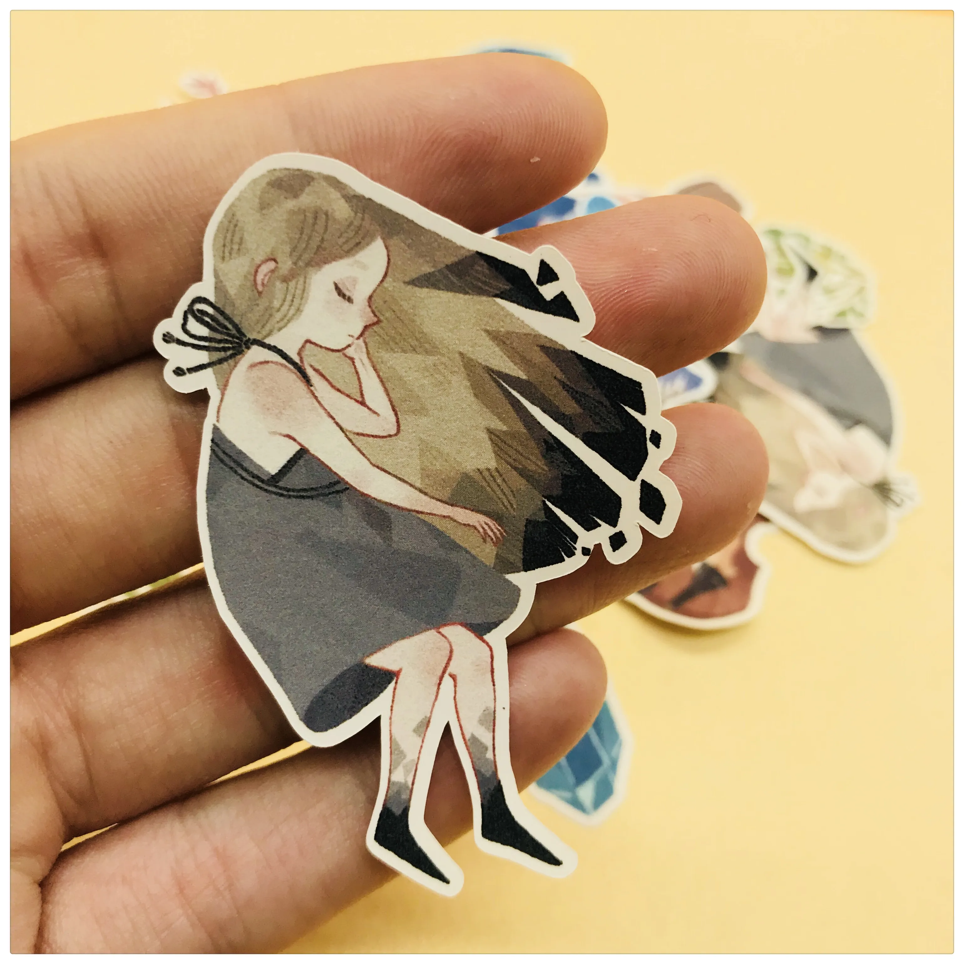 

36pcs Handbook Sticker Pack Footprint First Bomb girls Albums Decorate/ Notebook DIY sticker