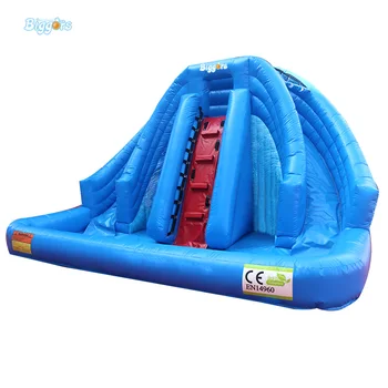 Online Commercial Use Customized Inflatable Water Slide Jumping Slides Pool With Free Blower