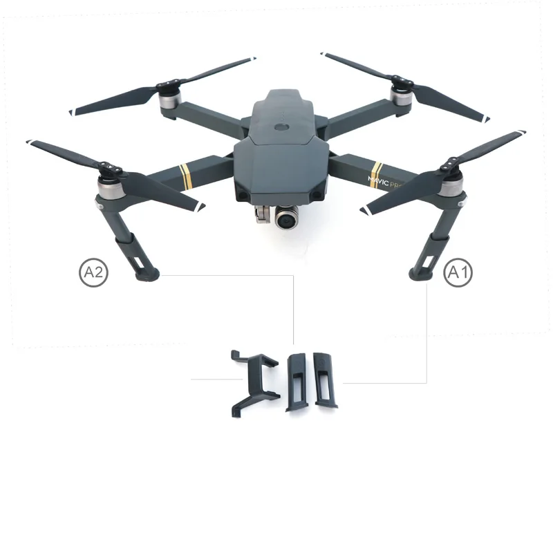 1 set Mavic Pro heighten Landing Gear leg Camera gimbal protection Guard for DJI Mavic Pro Drone Accessories 1 (6)