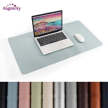 

1200*600mm Large Gaming Mousepad Locking Edge PU Leather Front Back Double Use Mouse Mat Office Desktop Laptop Big Mouse Mat