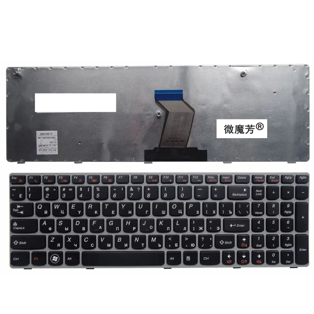 Русский RU для Lenovo G575 G570 Z560 Z560A z560g Z565 g570ah g570g g575ac g575al g575gl g780 G770 Клавиатура ноутбука серый