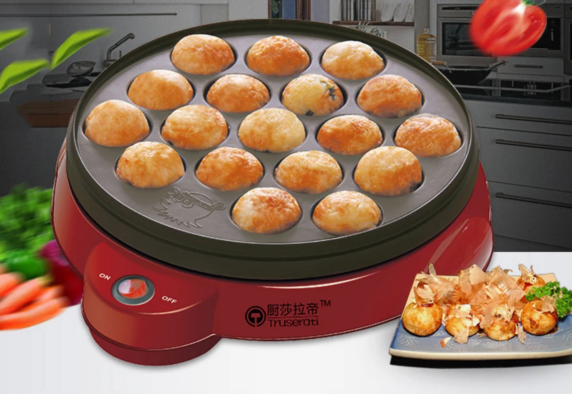 LM1278 Exported Professional Octopus Ball Maker Takoyaki Machine 650W