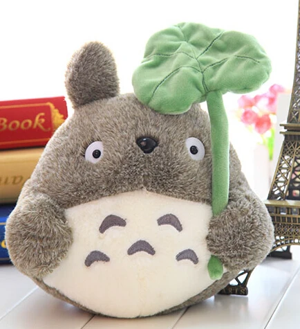 Super lovely 1pc 20cm mini cartoon anime lotus leaf totoro cute creative plush little font b