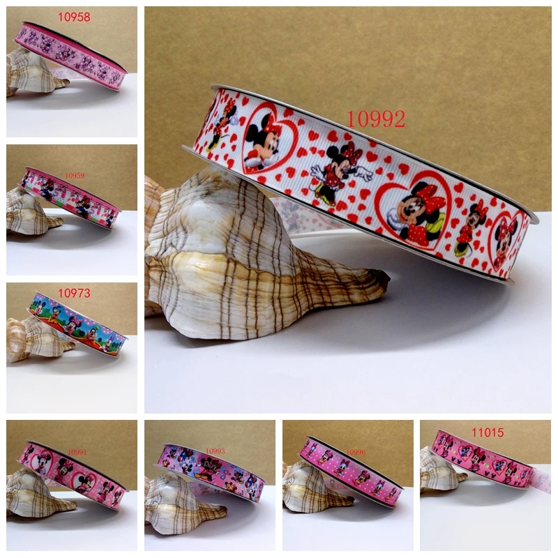 

Free shipping 2017 new arrival ribbons Hair Accessories ribbon 10 yards printed grosgrain ribbons 10992