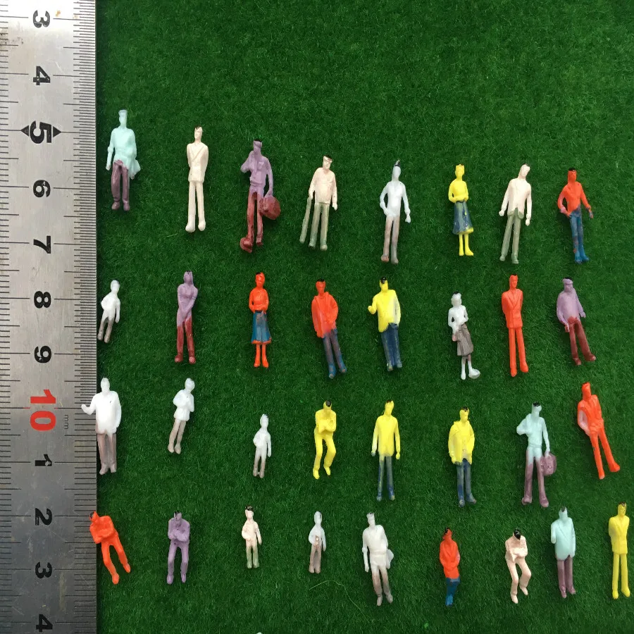 

500pcs/lot architecture model n scale figure in ho train layout plastic materials 1/150