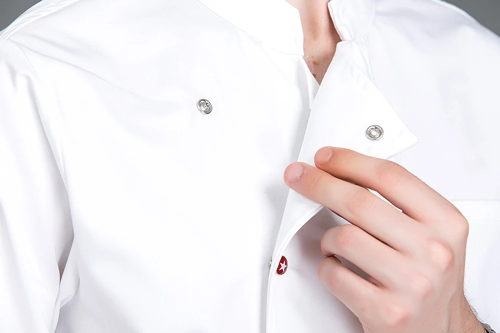 Новые с длинным рукавом поварская рубашка Топ Ресторан поварская одежда спецодеждой Hot Pot одежда для официанта Парикмахерская комбинезоны