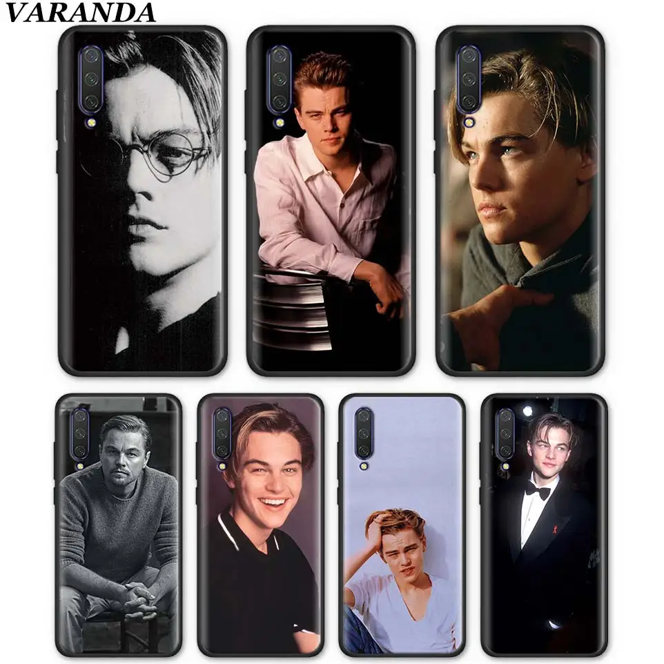 

leonardo dicaprio Silicone Case for Xiaomi Mi 9T CC9 CC9E A1 A2 Lite 5X 6X Poco F1 Black Soft TPU Cases Coqu