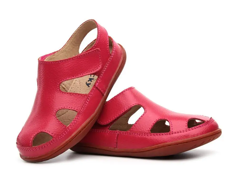 Children's leather sandals-23