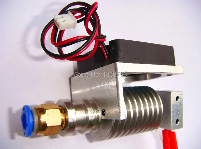 

3D Printer Parts J-head Hotend with Single Cooling Fan for 1.75mm/3.0mm E3D Bowden&Wade Extruder 0.2mm/0.3mm/0.4mm Nozzle