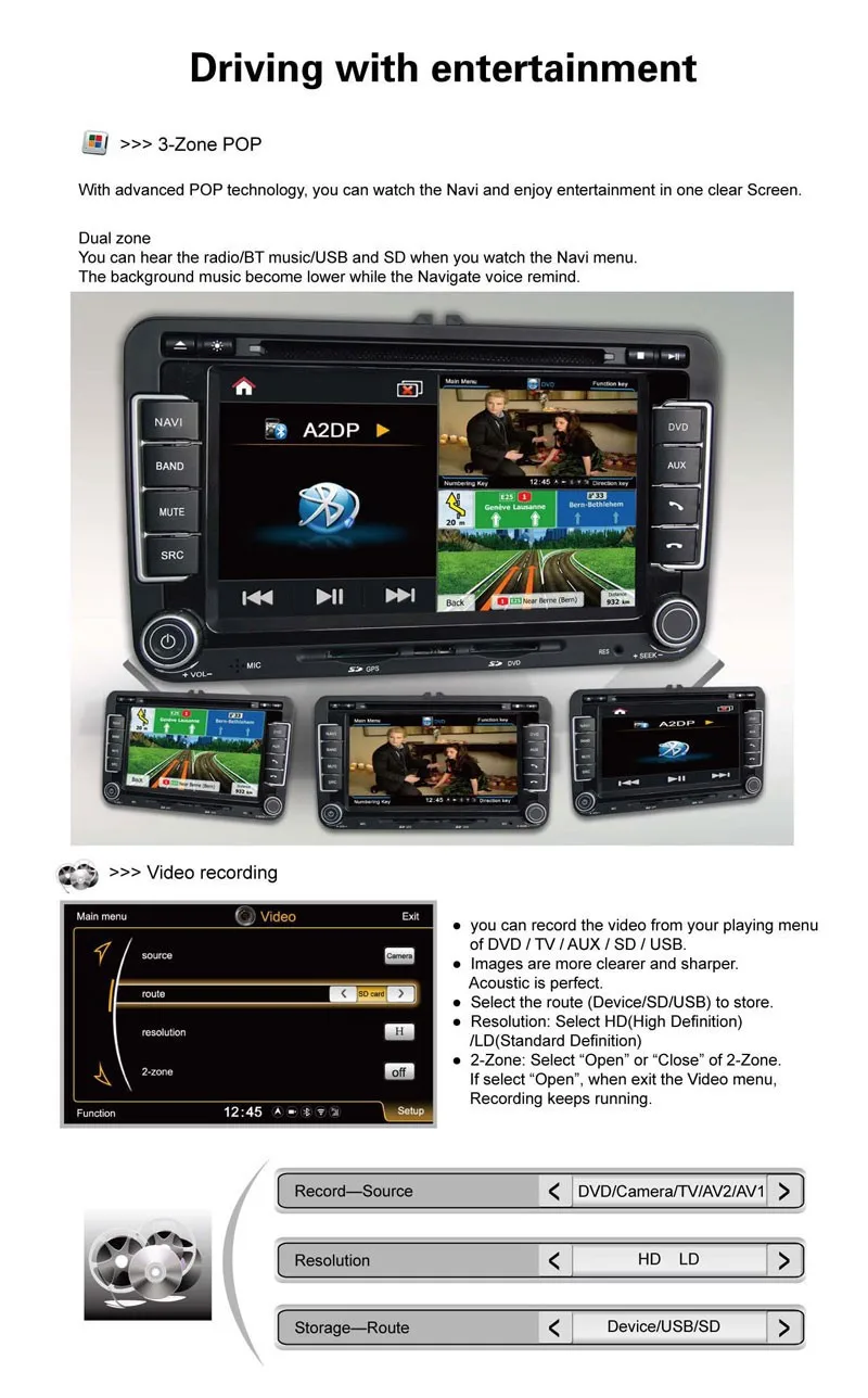 Top Car DVD Radio Player For Mazda CX-5 CX5 With Canbus GPS Navigation A8 Chipest Bluetooth USB/SD Free Map 1
