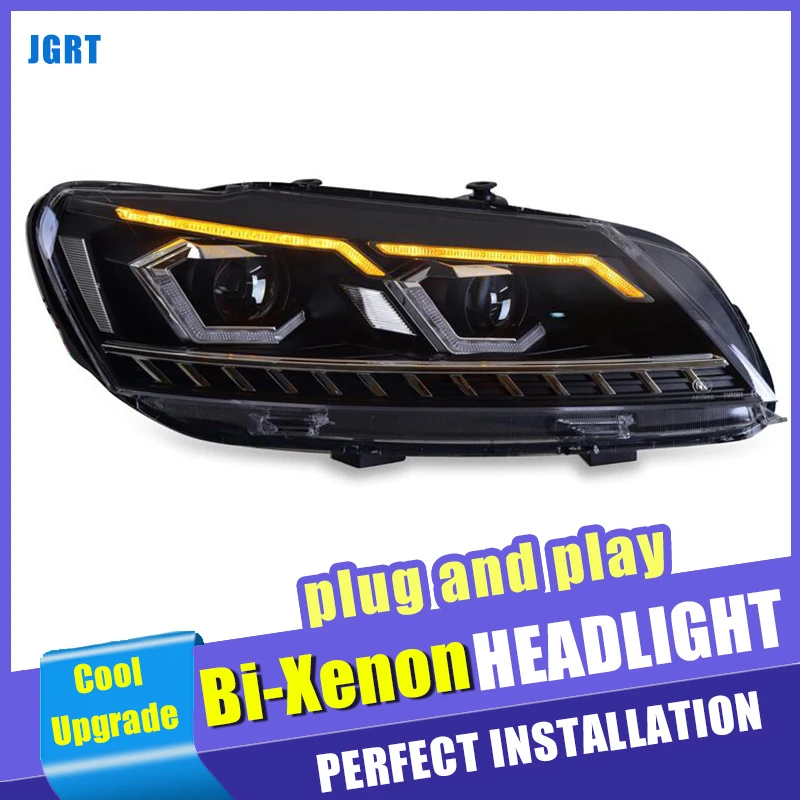 Дизайн для Volkswagen Passat head лампы 2012- bi-xenon объектив HID комплект фары, автомобильные аксессуары изменить до головной свет