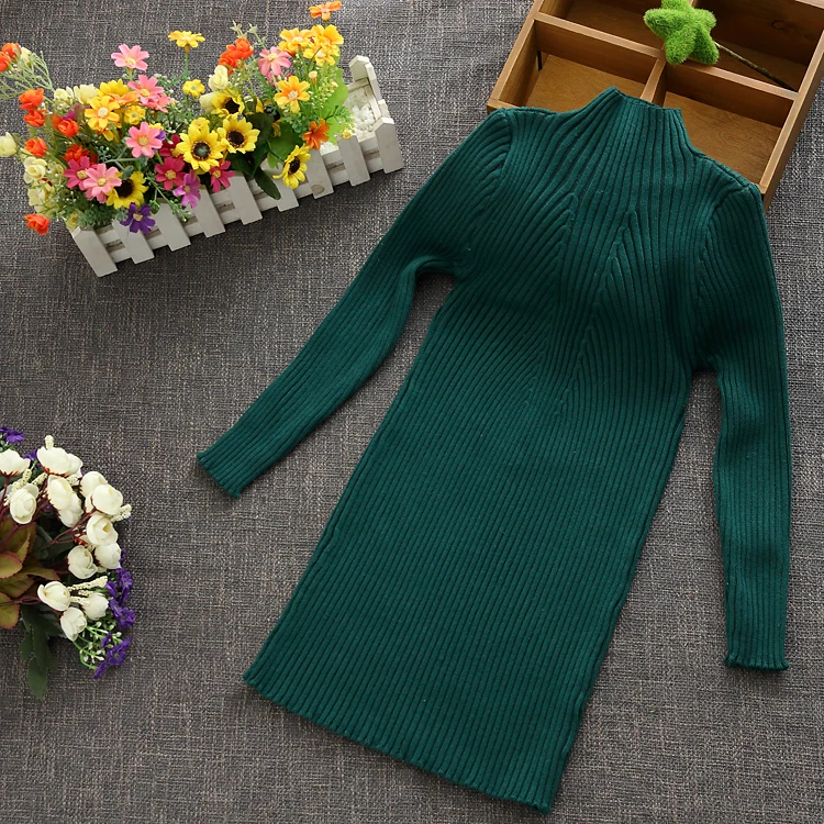 2018 New Girls Sweater O-neck Long Knitted Casual Sweaters Kids Outerwear Teenage Children Clothing Christmas Sweater 12 13 14 T 2018 New Girls Sweater O-neck Long Knitted Casual Sweaters Kids Outerwear Teenage Children Clothing Christmas Sweater 12 13 14 T
