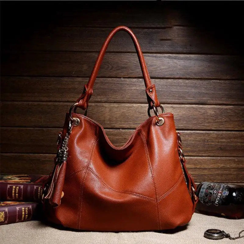 

TEAEGG 2019 Vintage Brown Women Handbags Luxury Designer Shoulder Bags High Quality Brand Crossbody Bags For Women Bolso mujer