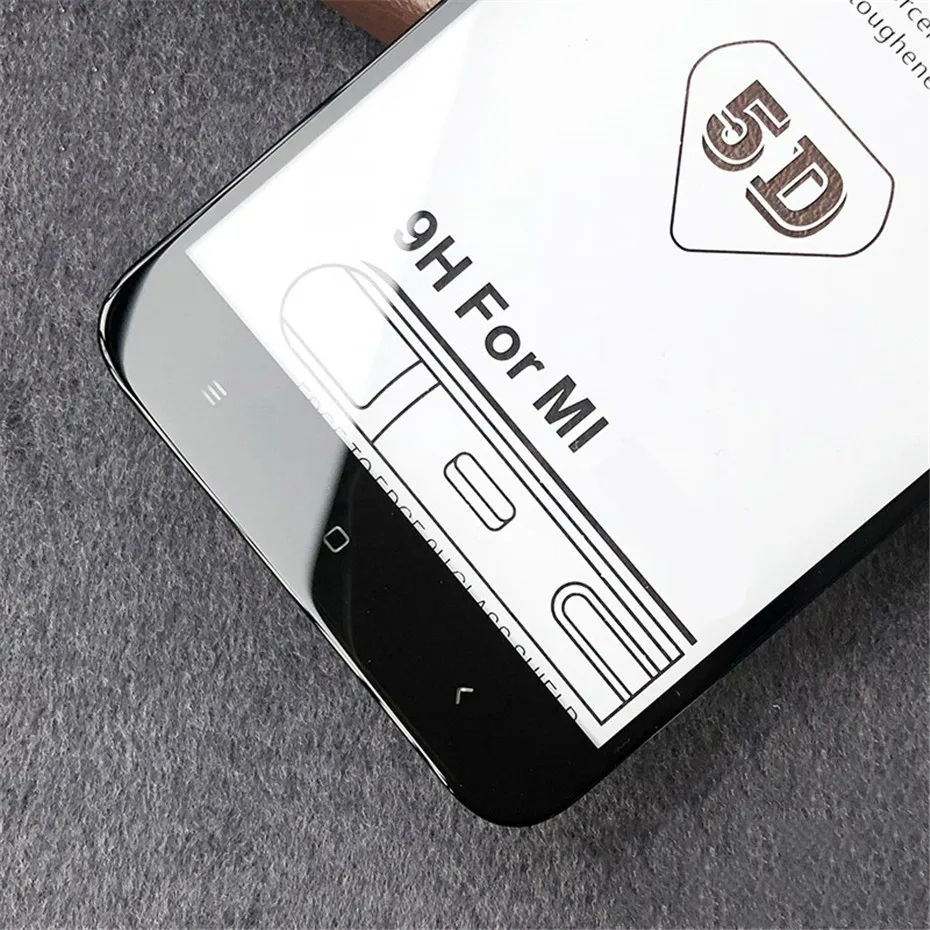 MOUSEMI For Xiaomi Redmi Note 5A Prime Pro Plus Pocophone F1 5D Full Cover Glued Protective Glass, For Xiaomi Redmi Note 5 Glass (11)