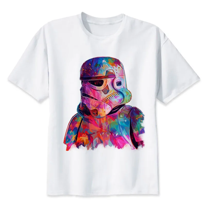 

star wars t shirt Men funny darth vader T Shirt starwars porg stormtrooper top Tee white tshirt