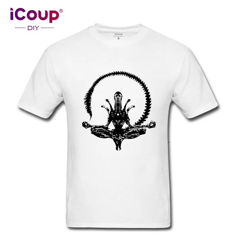 

iCoup Men's Zen-Alien 100% Cotton Short Sleeve