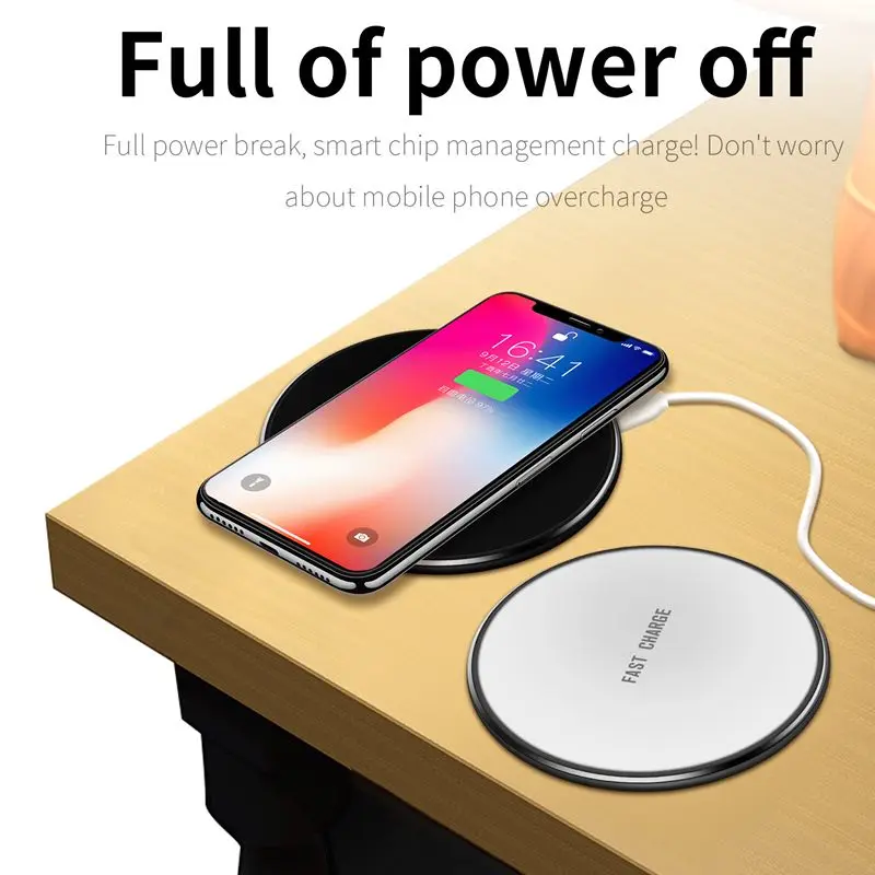10W Original Qi Wireless Charger for iPhone 8 Charging Pad with Dual