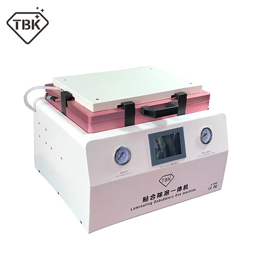 TBK-308A 15 Inch LCD Touch Screen Automatic Bubble Removing Machine OCA Vacuum Laminating Machine With Automatic lock Gas