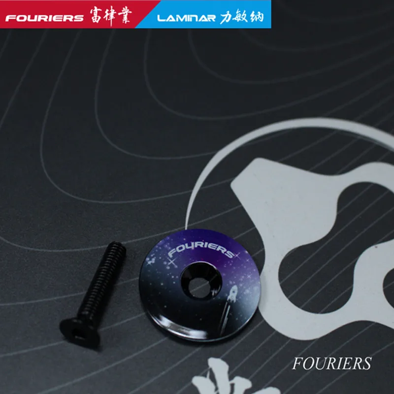 New Fouriers Bike Stem Top Cap Headset Cover 28.6mm 1-1/8 Steerer Caps Headset Cover Aluminum alloy Bicycle Parts