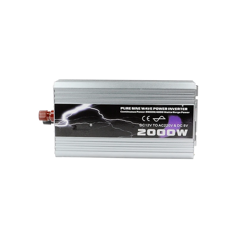 

Pure Sine Wave 2000W Car Power Inverter Dc 12V TO Ac 220v Car Converter For Boat/Home/Solar