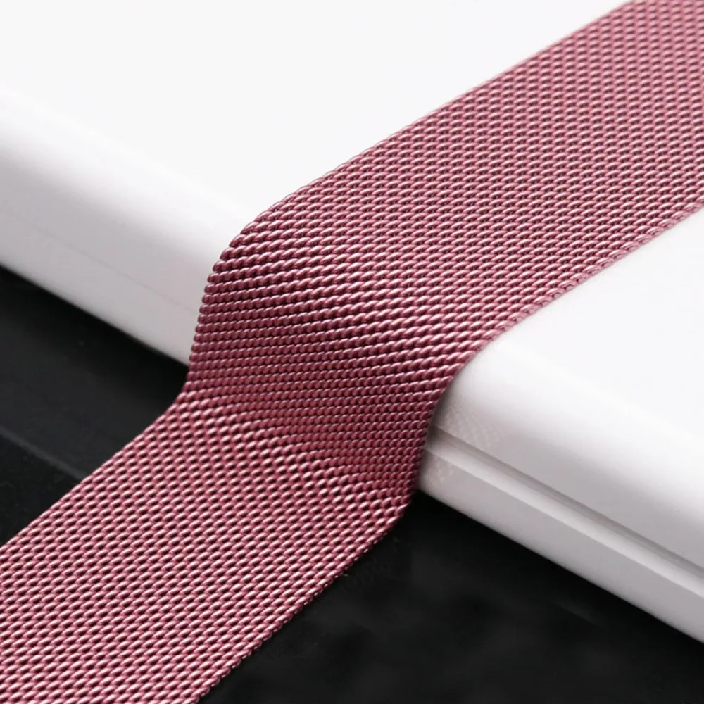 EIMO Space Black Milanese loop for apple watch 4 iwatch band 44mm 40mm Stainless Steel link Bracelet Wrist watchband Accessories