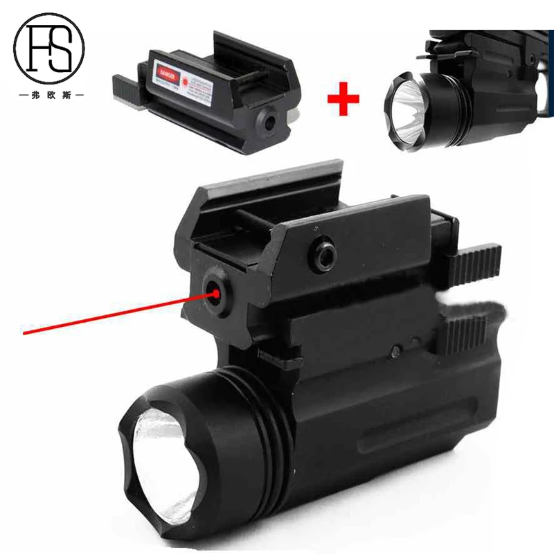 Glock Gun X100 Tactical Torch Hunting Shooting Red Laser Sight + LED