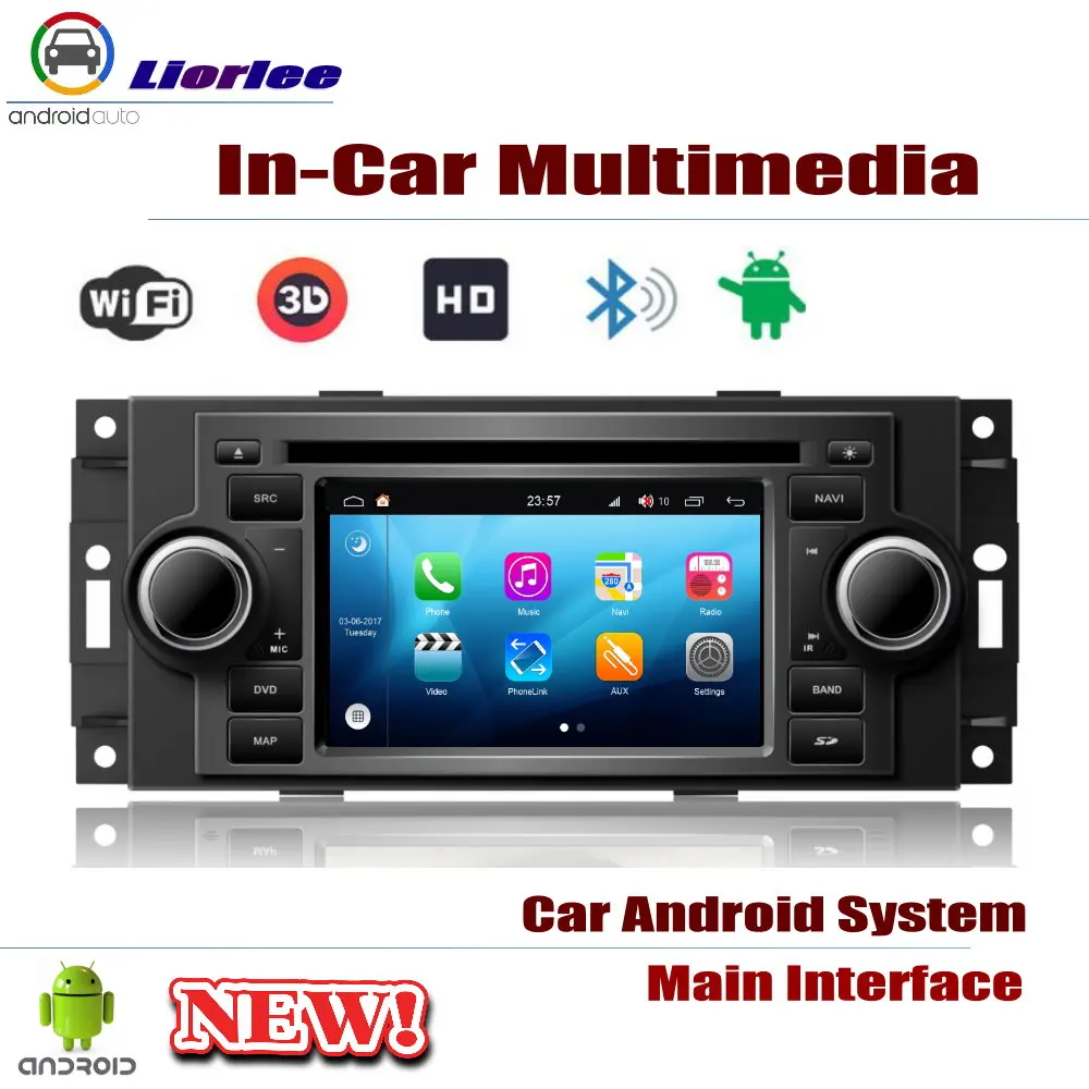 Для Dodge caliber 2007~ 2008 автомобильный Android плеер DVD gps навигационная система HD экран Радио Стерео интегрированный мультимедиа