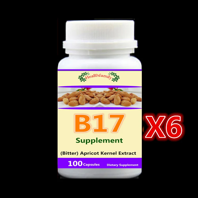 

6 bottle 600pcs,Vitamin B17 Supplement, (Bitter) Apricot Kernel Extract, Anti-aging Anti-cancer,Reduce blood sugar and lipids