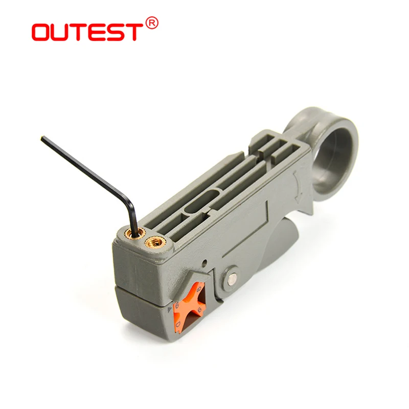  OUTEST RG59/RG6 coaxial cable crimping plier +cable cutter coax+coaxial cable coupler Network cable