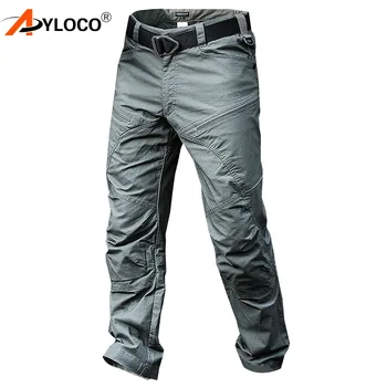 

Military Tactical Cargo Pants Men Special Force Army Combat Pants Outdoor SWAT Waterproof Large Multi Pocket Cotton HikingTrouse