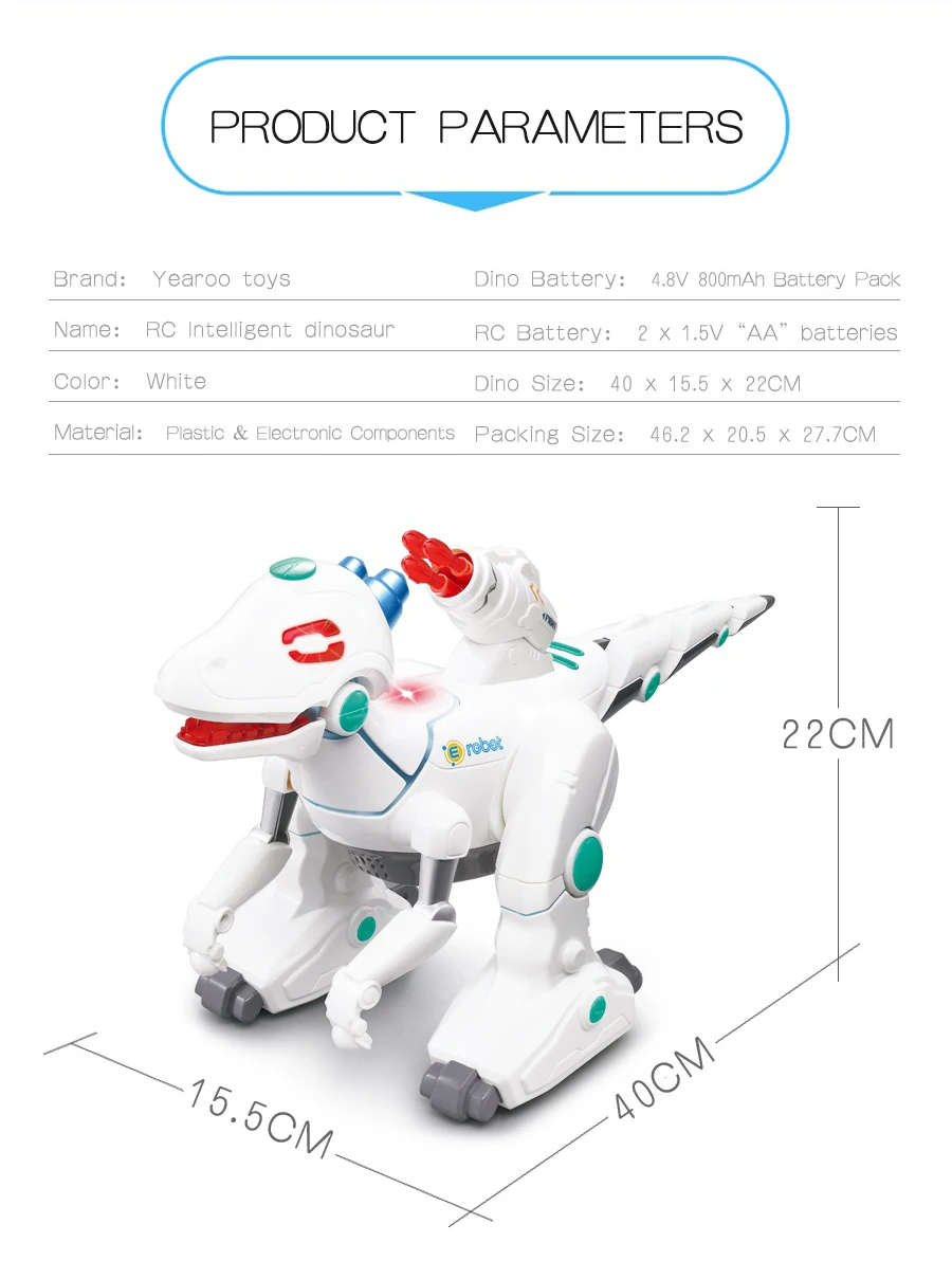 Игрушки с дистанционным управлением интерактивные роботы электрические интерактивные динозавры игрушки ходьба огонь дракон и динозавры
